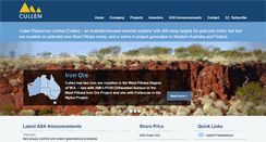 Desktop Screenshot of cullenresources.com.au